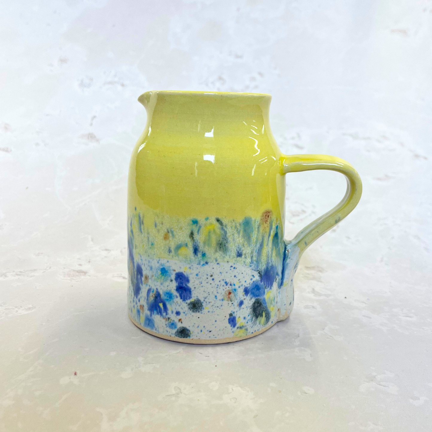 Ella Fletcher Designs Handmade Ceramic Jug Yellow Shoreline