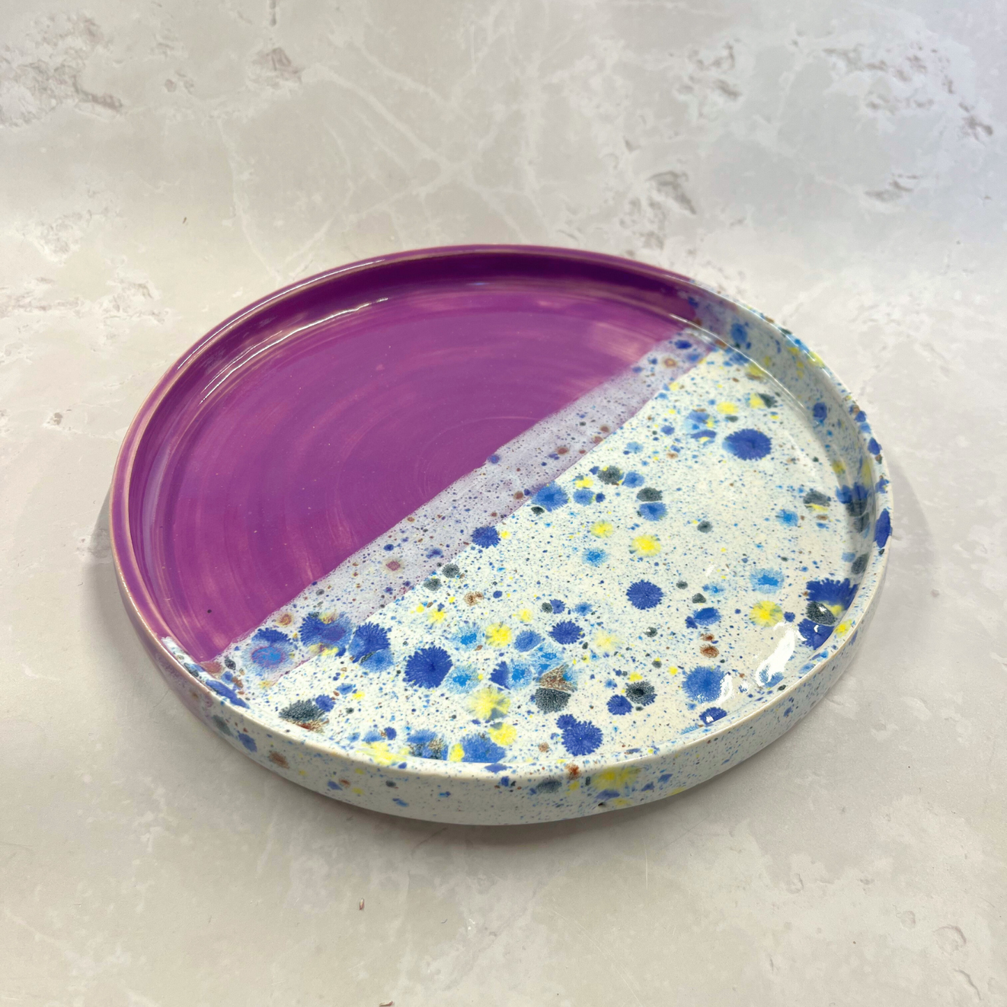 Ella Fletcher Designs Handmade Ceramics UK Tray in Pink Shoreline