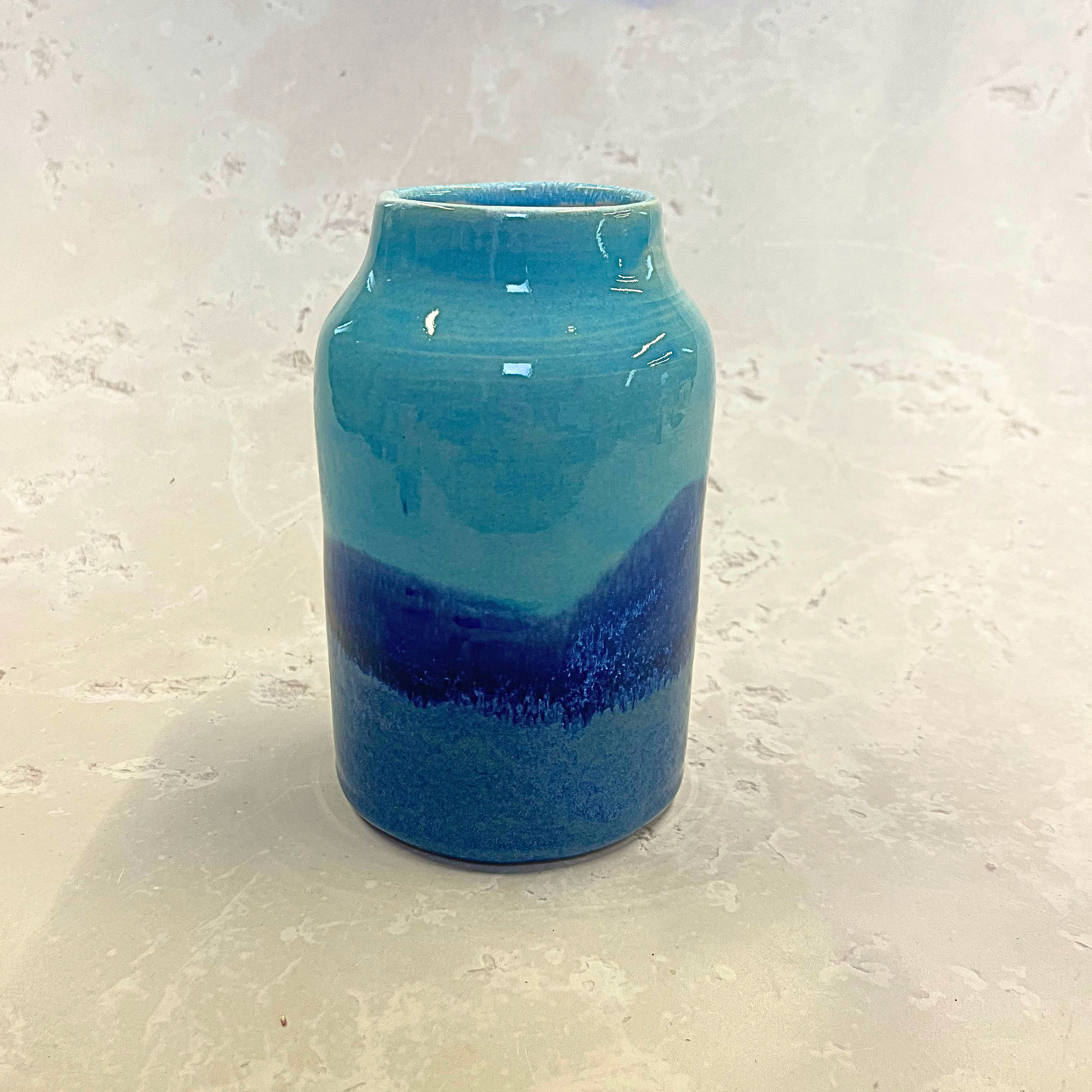 Ella Fletcher Designs Handmade Ceramic Vase in Blue Landscape