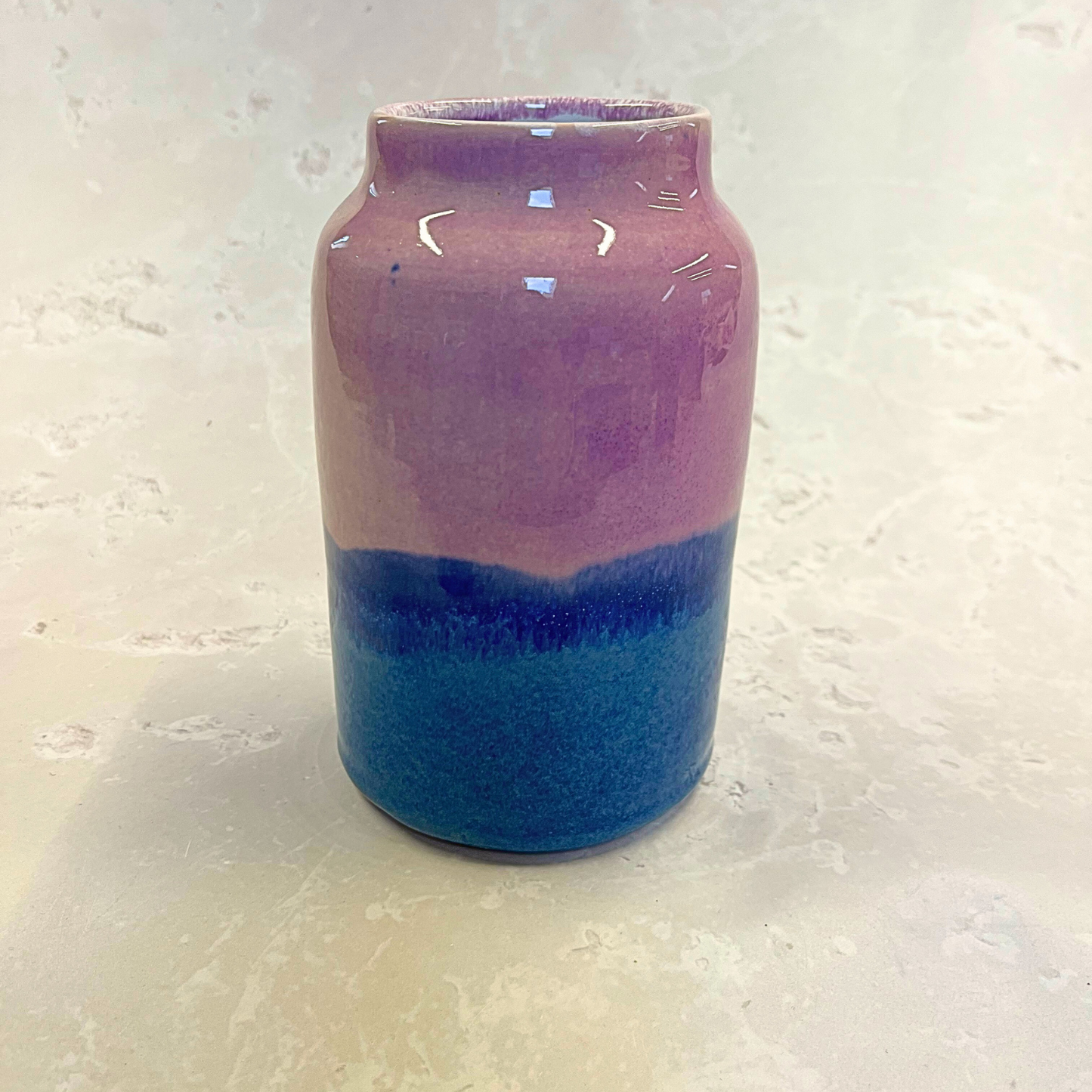 Ella Fletcher Designs Handmade Ceramic Vase in Pink Landscape