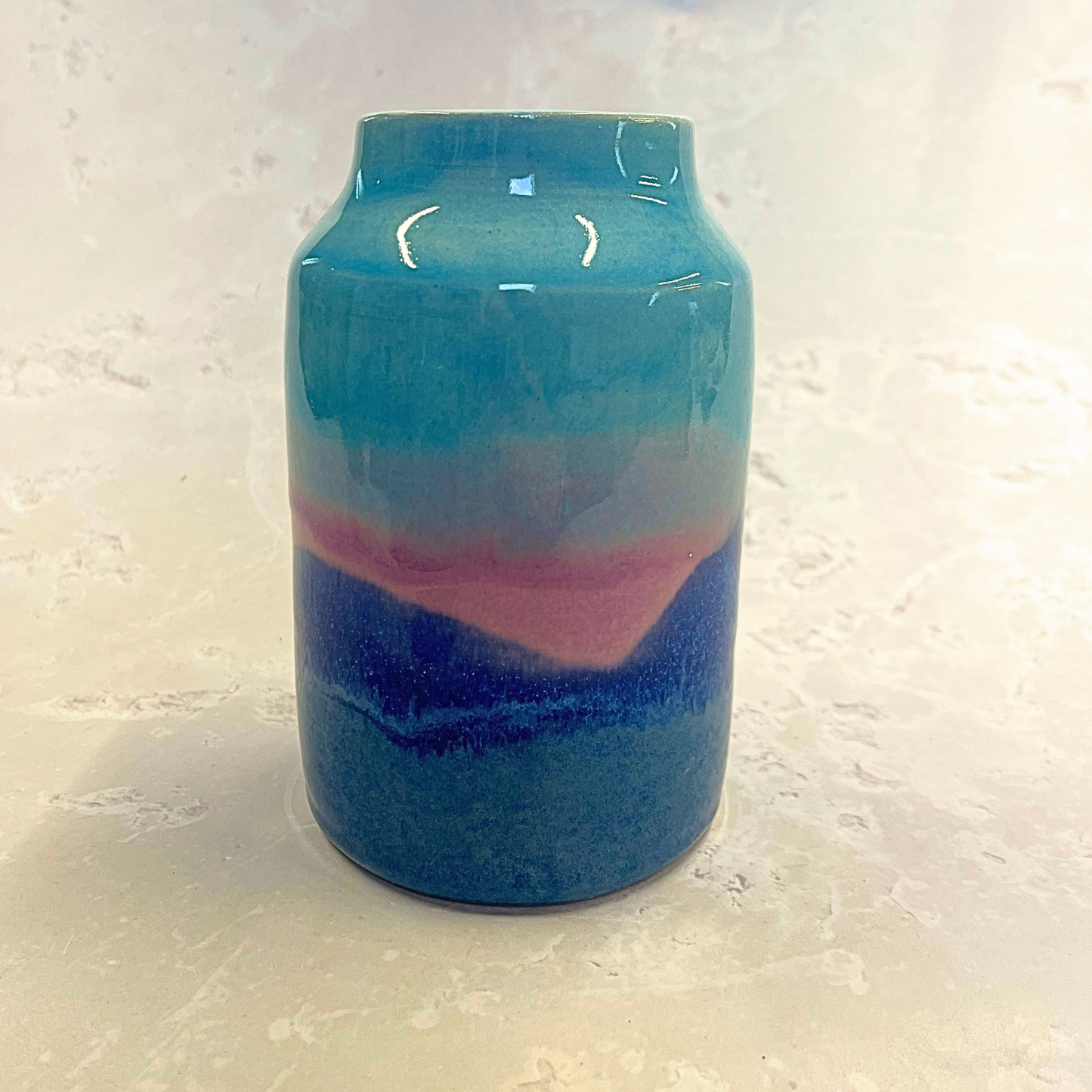 Ella Fletcher Designs Handmade Ceramic Vase in Sunrise Landscape