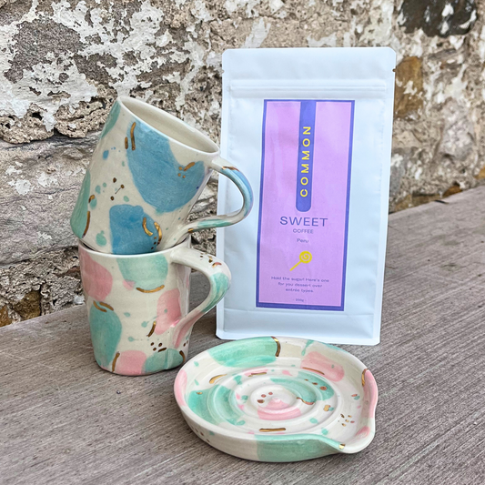Sea Glass Coffee Gift Set for 2