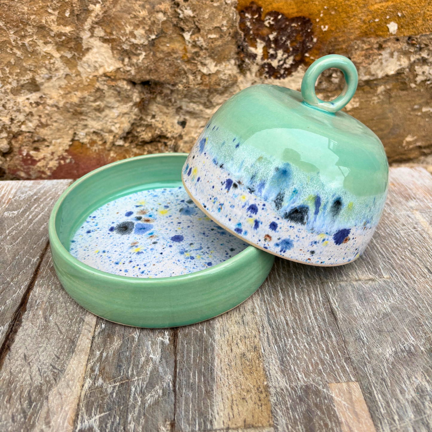 Handmade butter dish