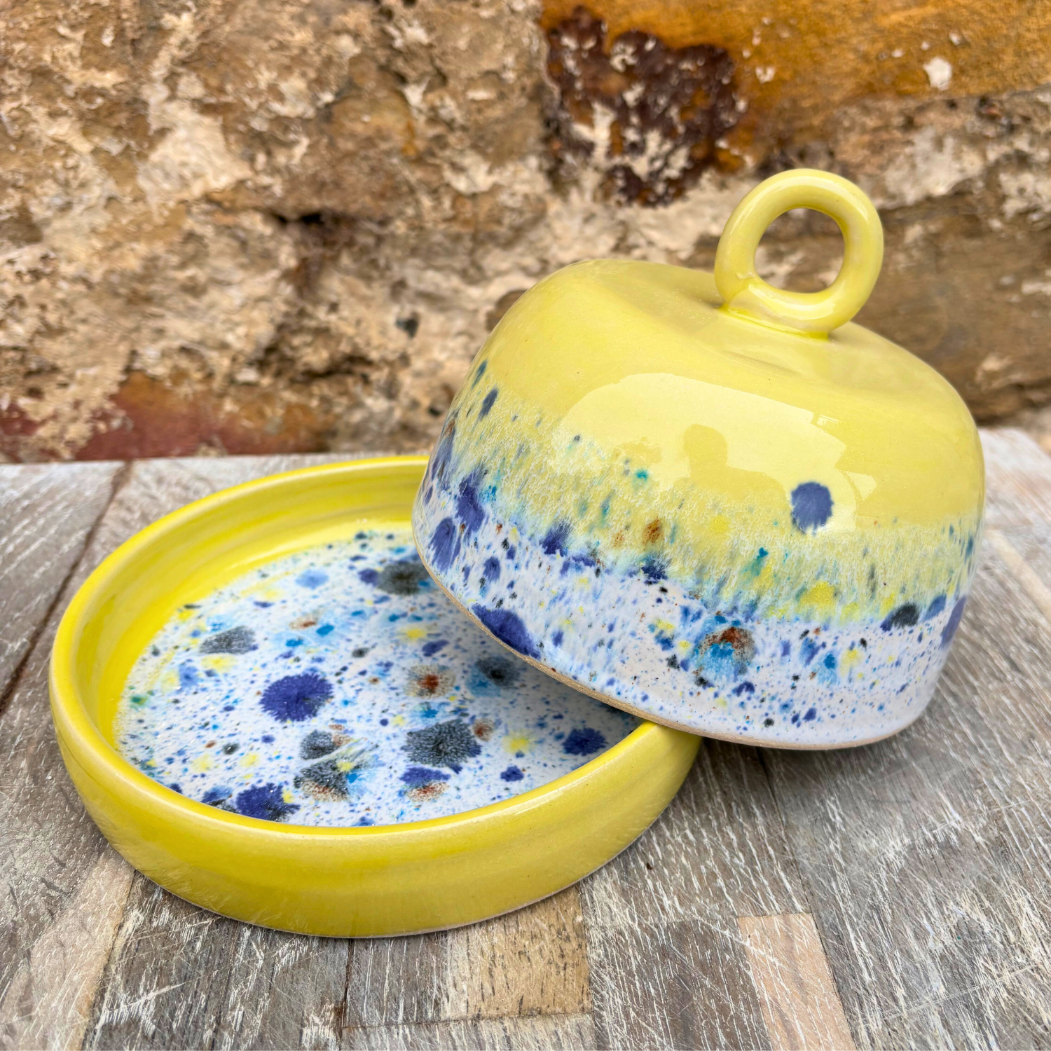 Handmade butter dish