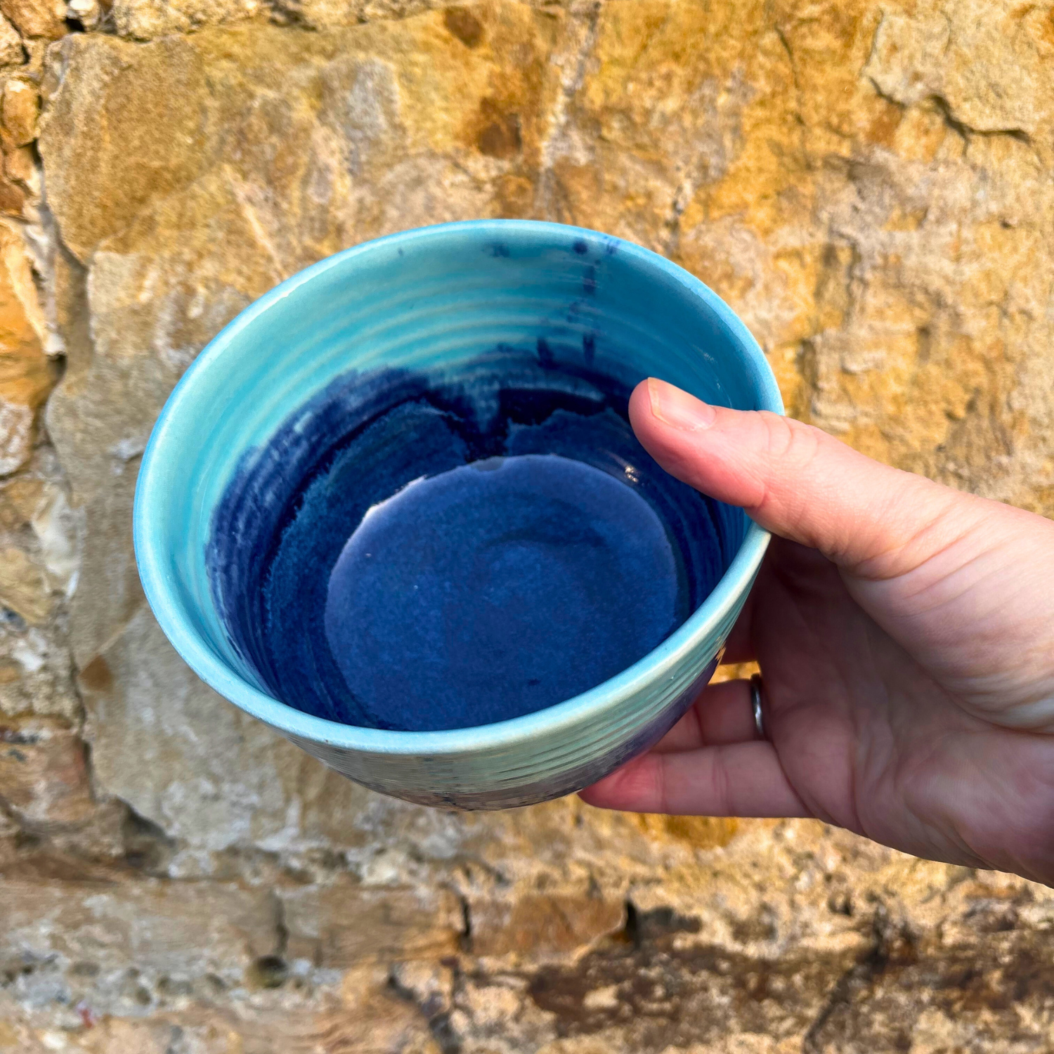 Ella Fletcher Designs Handmade Ceramic small bowl landscape design